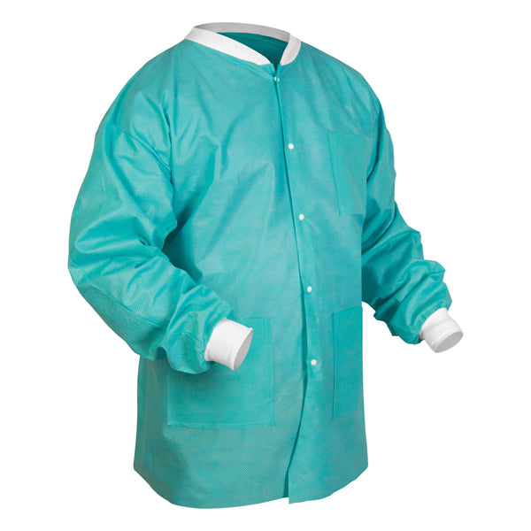 Medicom 8115-C SafeWear Hipster Jackets SMS Fabric Tropical Teal Large 12/Pk Medicom 8115-C SafeWear Hipster Jackets SMS Fabric Tropical Teal Large 12/Pk